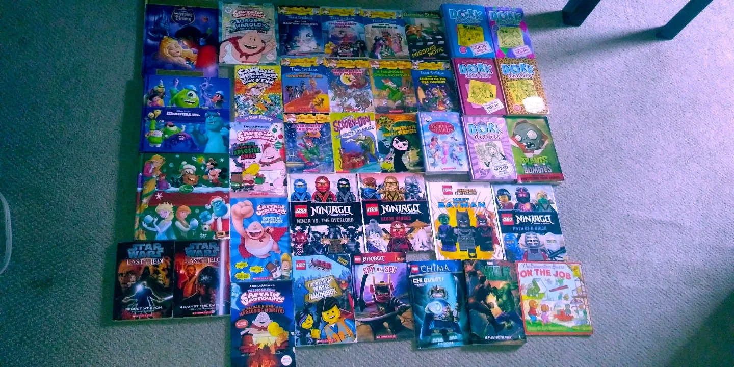 Bulk Lot of Children's Chapter Books and Graphic Novels thumbnail