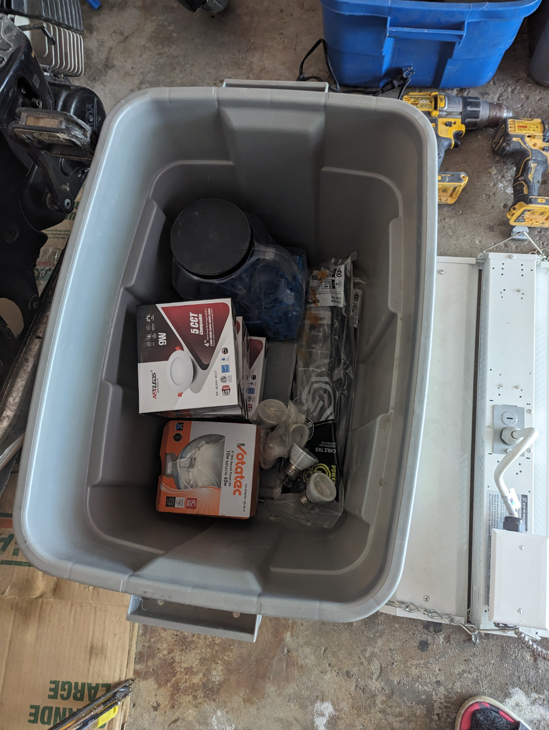 Assorted Electrical Supplies & Power Tools - Job Lot