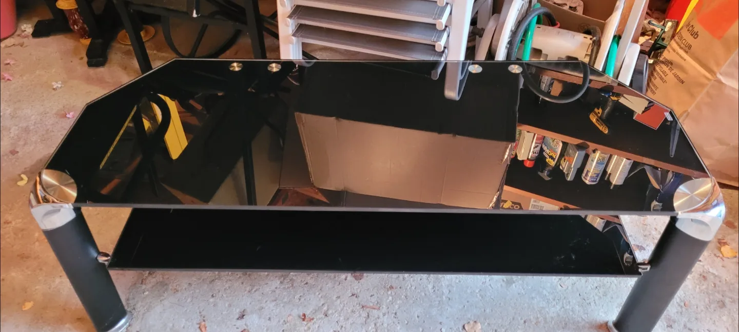 Black Glass TV Stand thumbnail