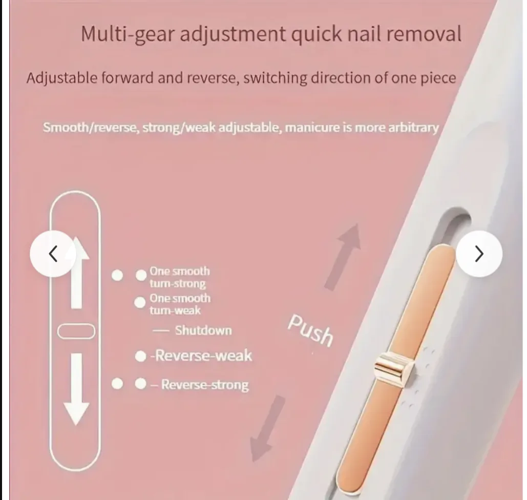 Rechargeable Electric Nail Drill Kits & nail parts image indicator(4)