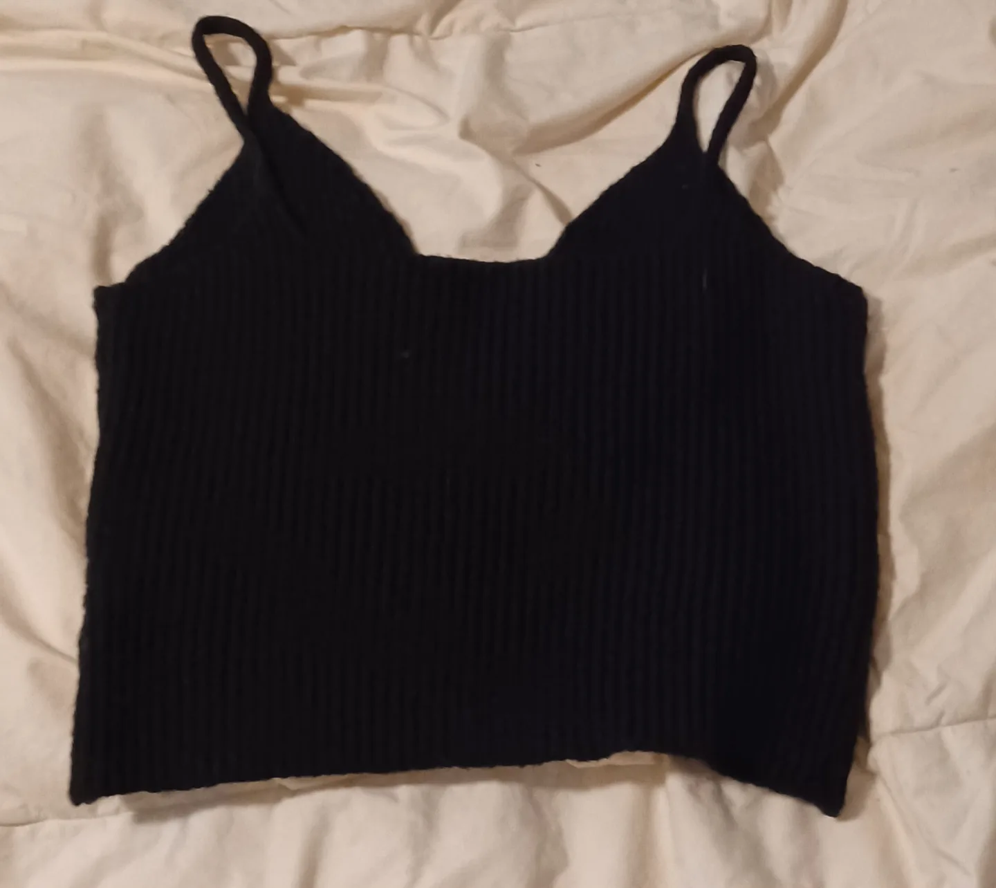 Black Knit Crop Top image indicator(2)