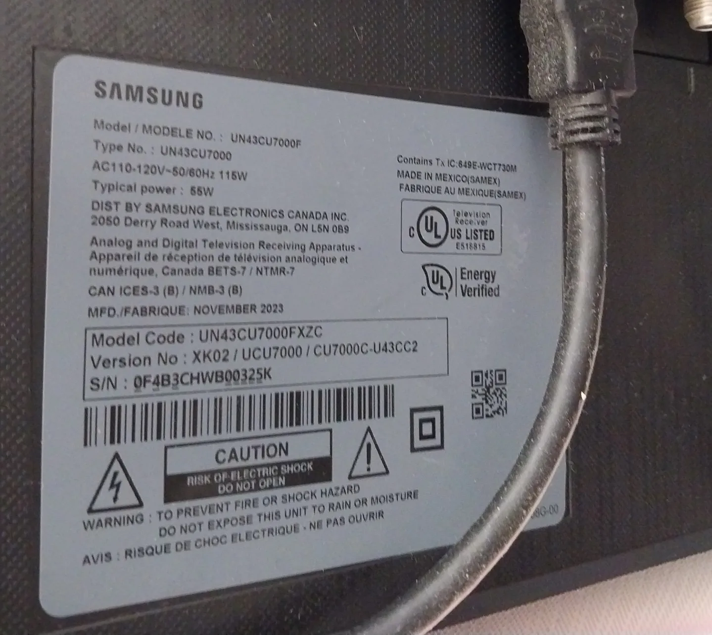 Samsung 43-inch Smart TV - UN43CU7000F image indicator(4)