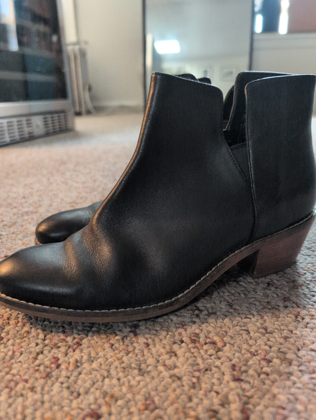 Cole Haan Black Leather Ankle Boots