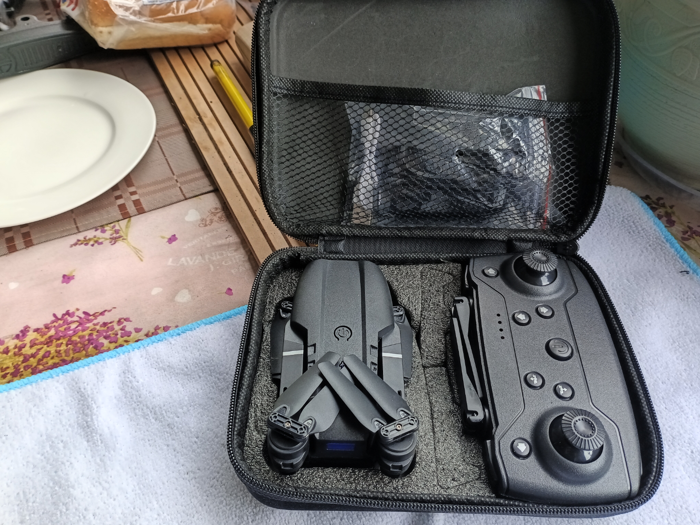 Foldable Drone with Remote Control and Accessories