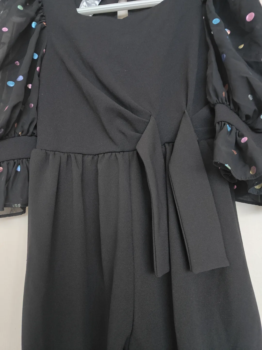 Girls' Black Jumpsuit Size 10 - Iris & Ivy image indicator(4)