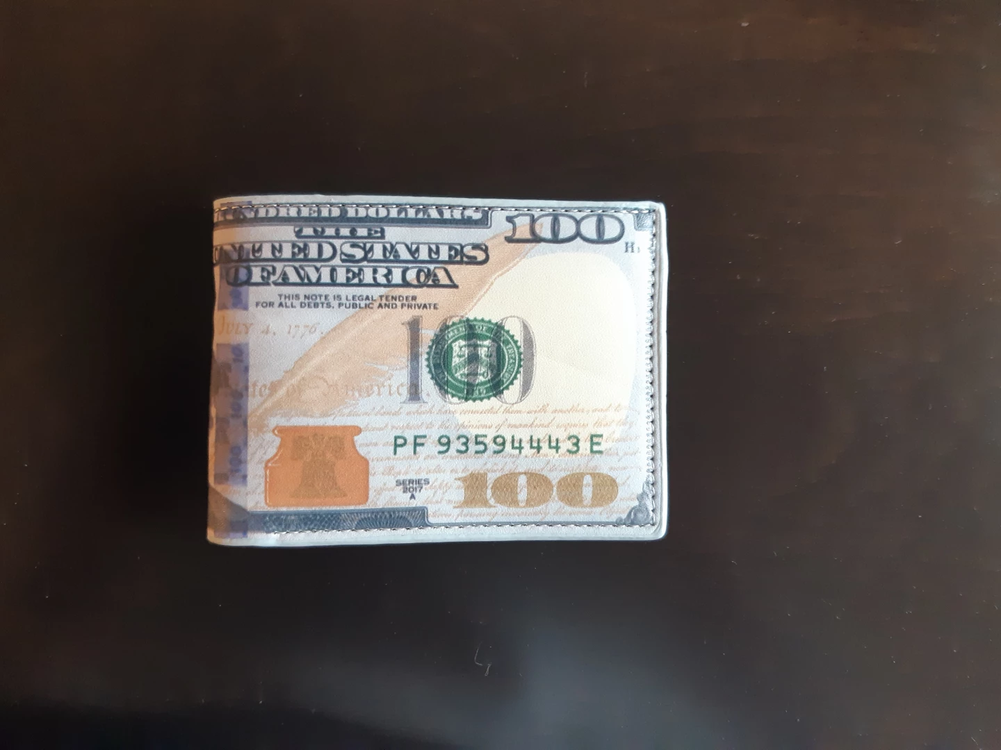 Wallet, Printed with Canadian and American Currency