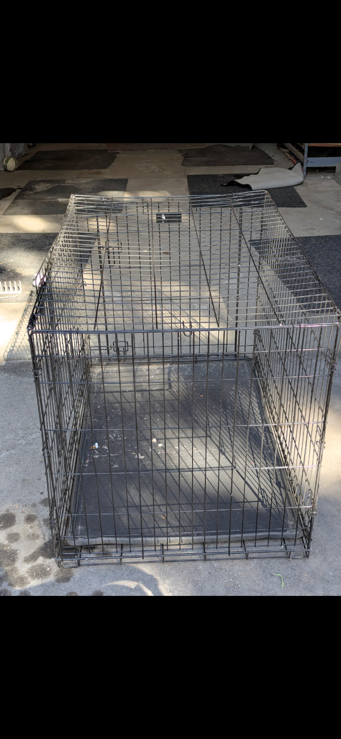 Black Wire Dog Crate