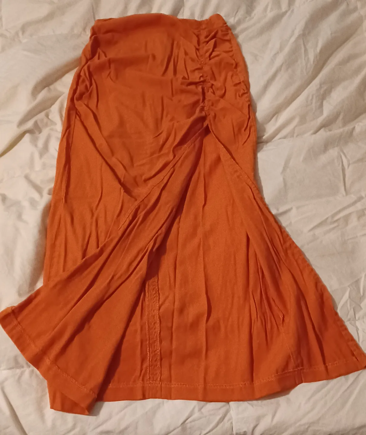 Burnt Orange Two-Piece Set: Crop Top & Maxi Skirt image indicator(7)