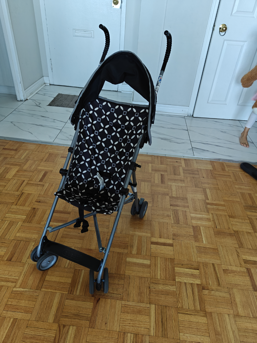 Lightweight Baby Stroller - Black and White Pattern - photo 5