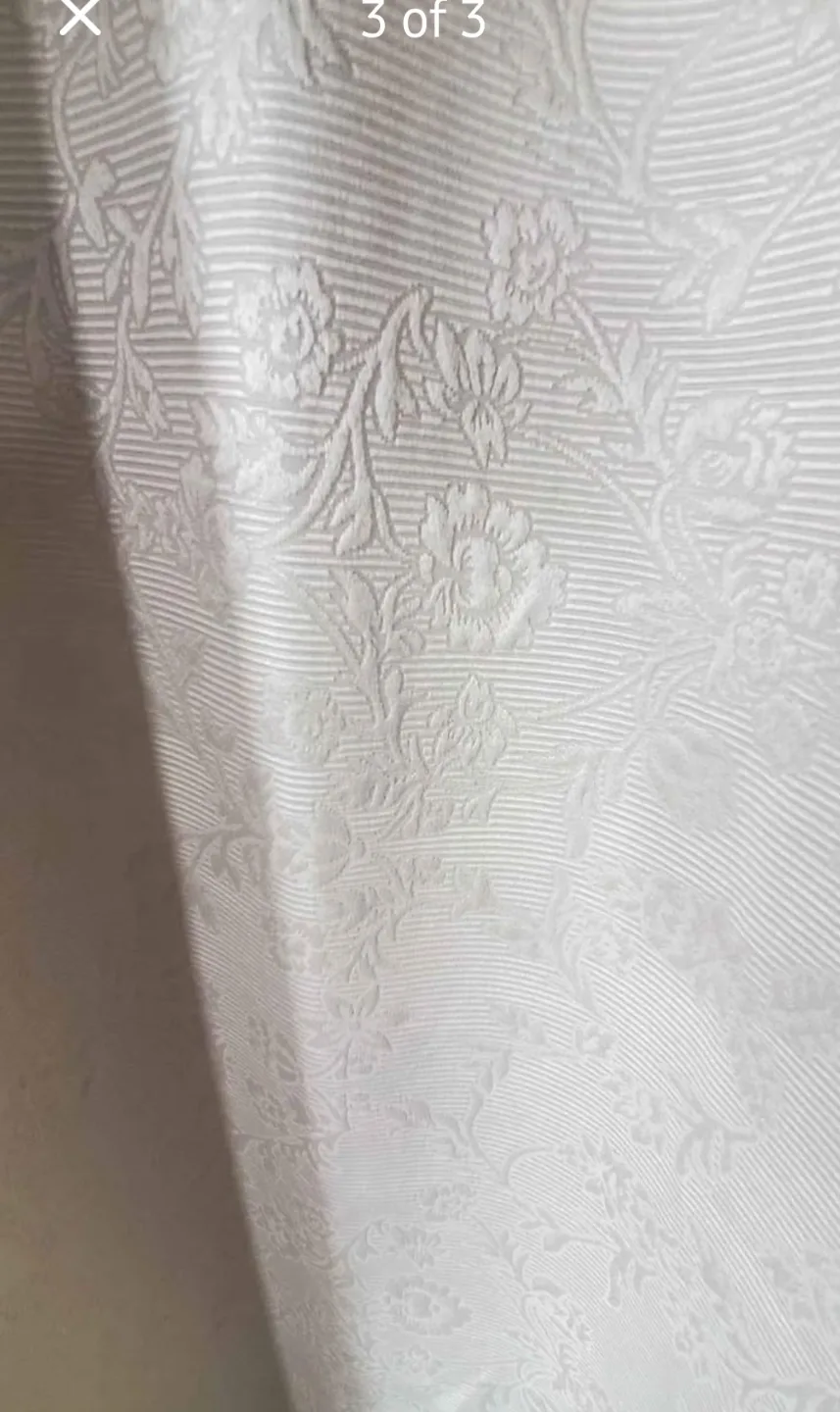 Beige floral patterned curtains image indicator(3)