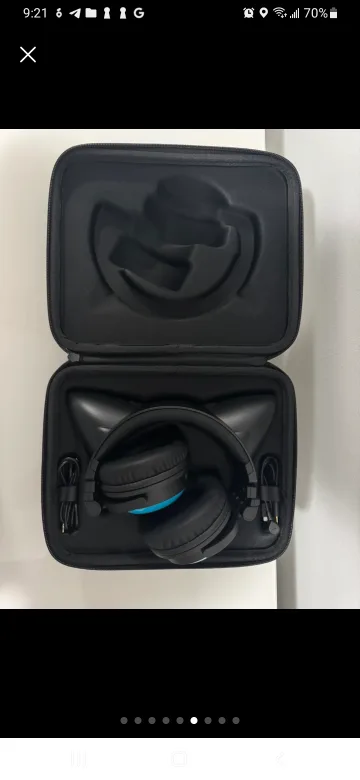 Brookstone Cat Ear Headphones with Carrying Case image indicator(4)