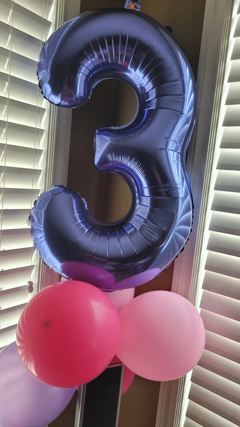 Number 3 Balloon and Mermaid Tail Balloons image indicator(2)
