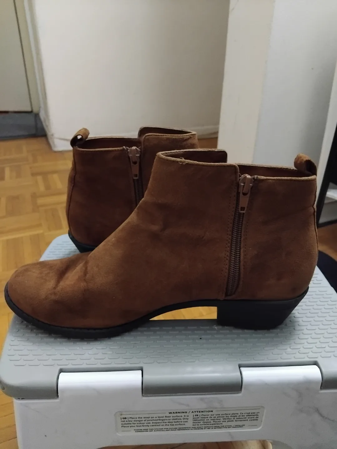 forever 21 leather ankle boots 8.5 thumbnail