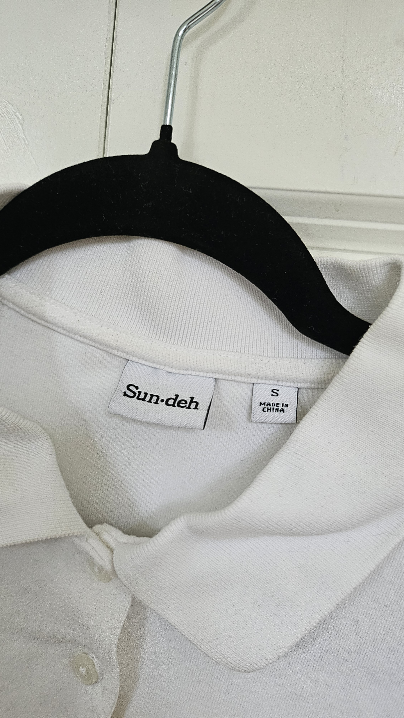 SUNDAY BEST White cropped Sun-deh collared shirt - photo 2