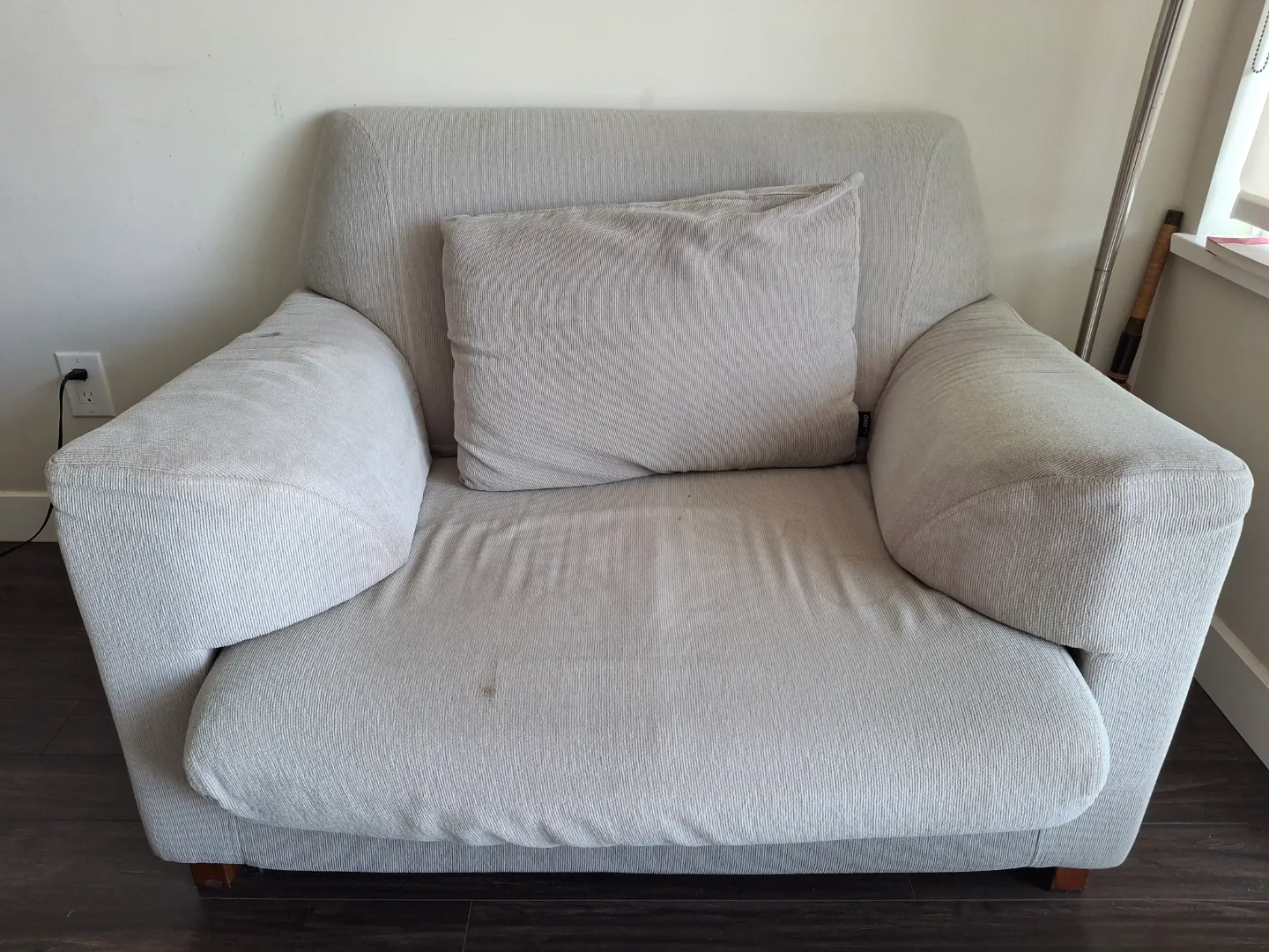 Grey Fabric Armchair thumbnail