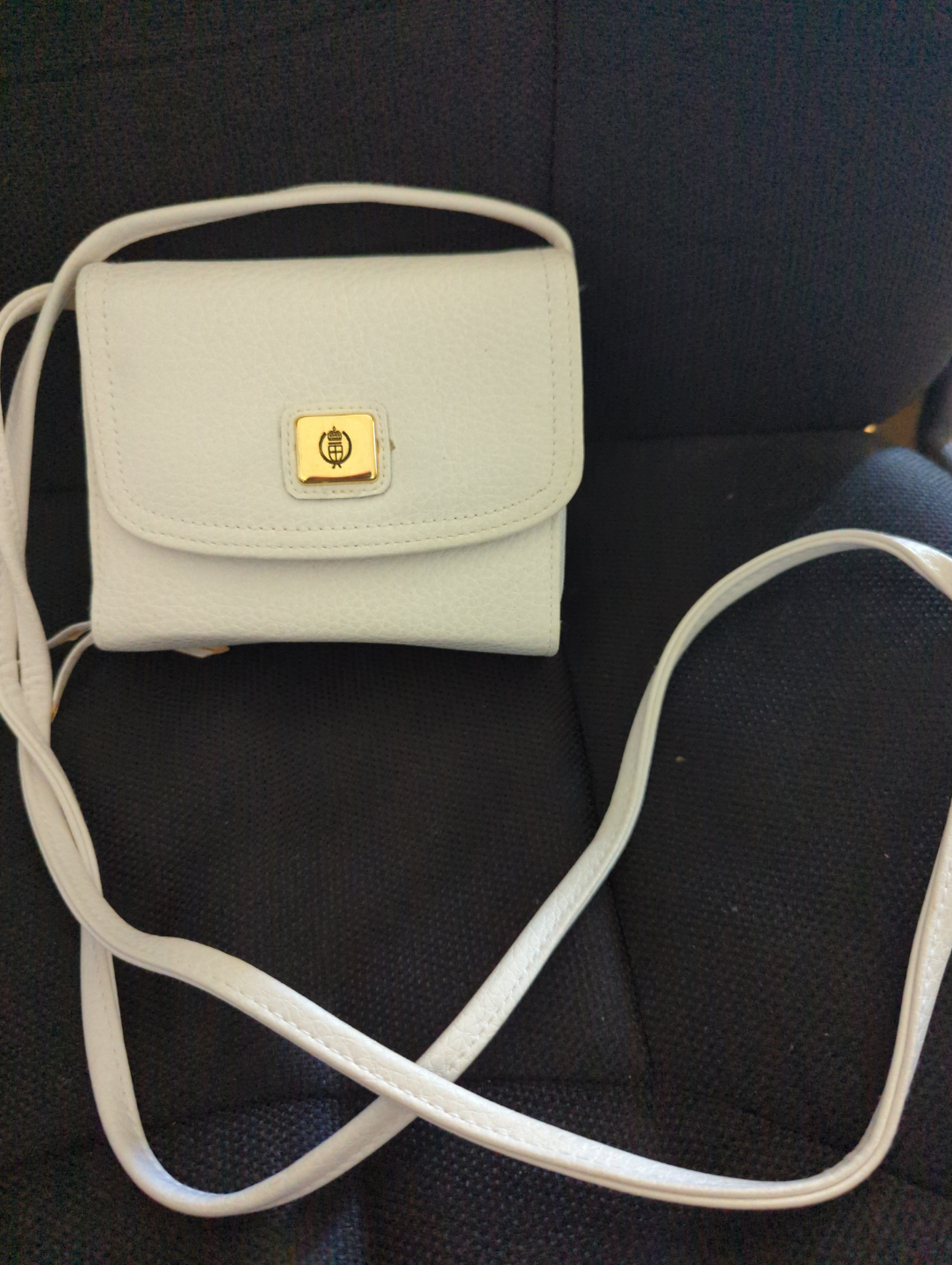 White Leather Crossbody Bag