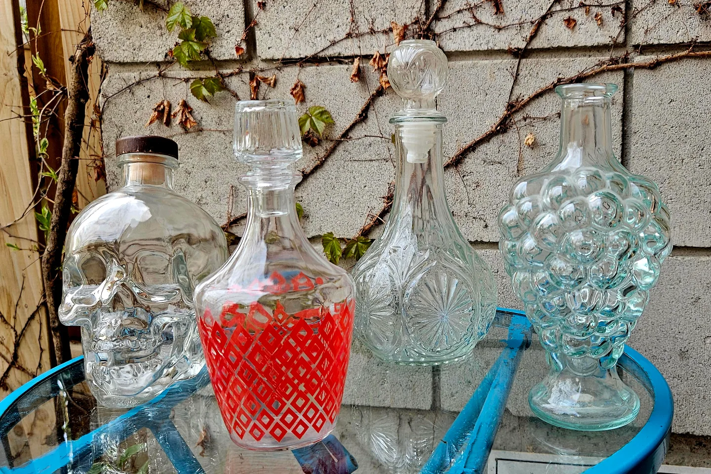 Variety of Glass decanters thumbnail