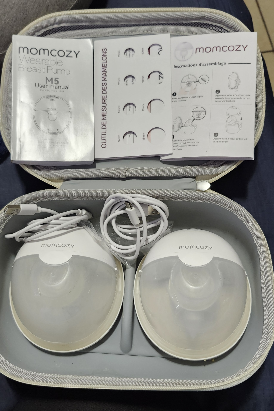 Momcozy M5 wearable breast pump - photo 2