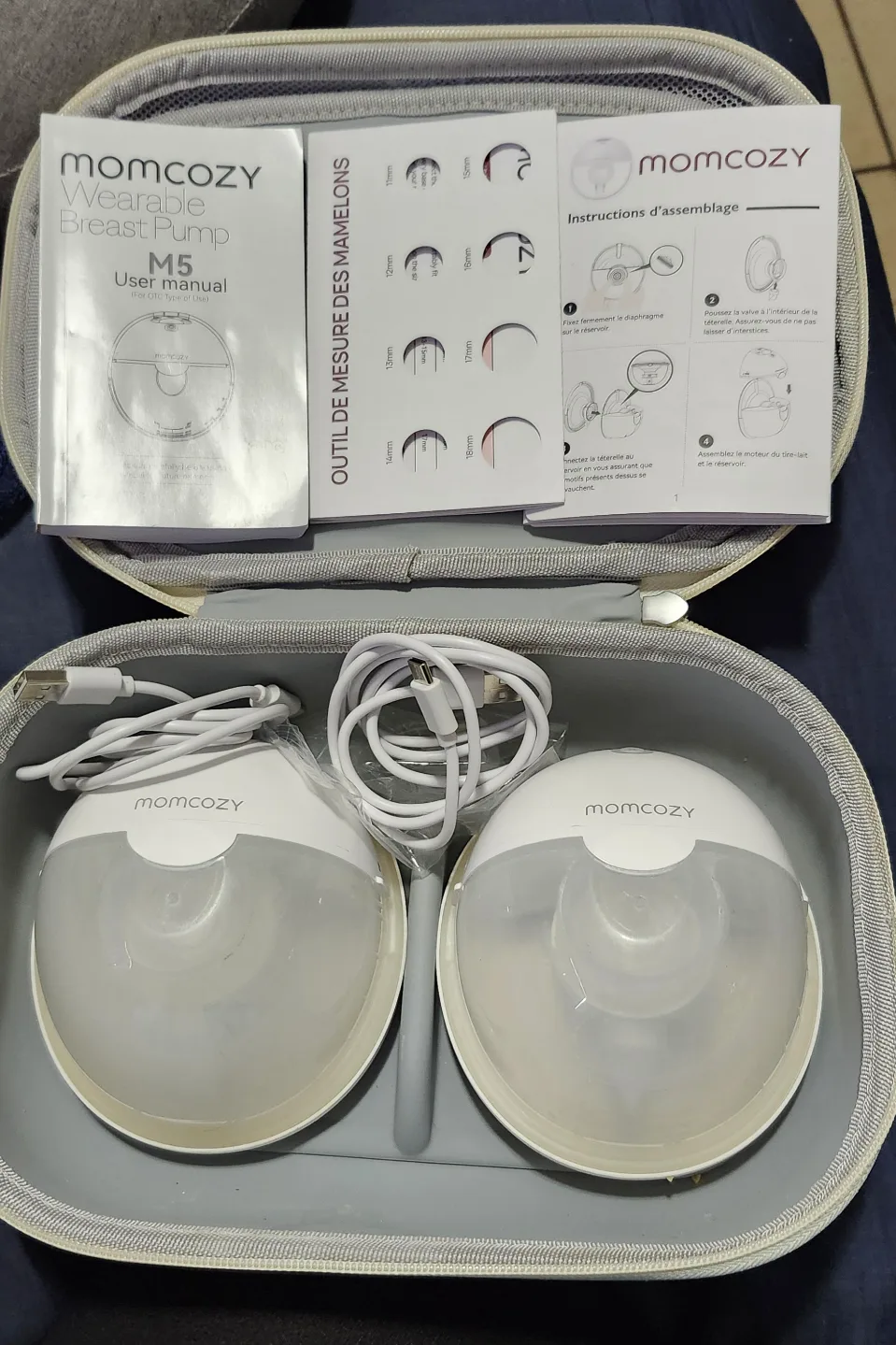 Momcozy M5 wearable breast pump image indicator(2)