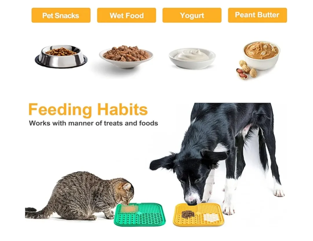 Pet Licking Mat with Spatula - Slow Feeder for Dogs and Cats image indicator(5)