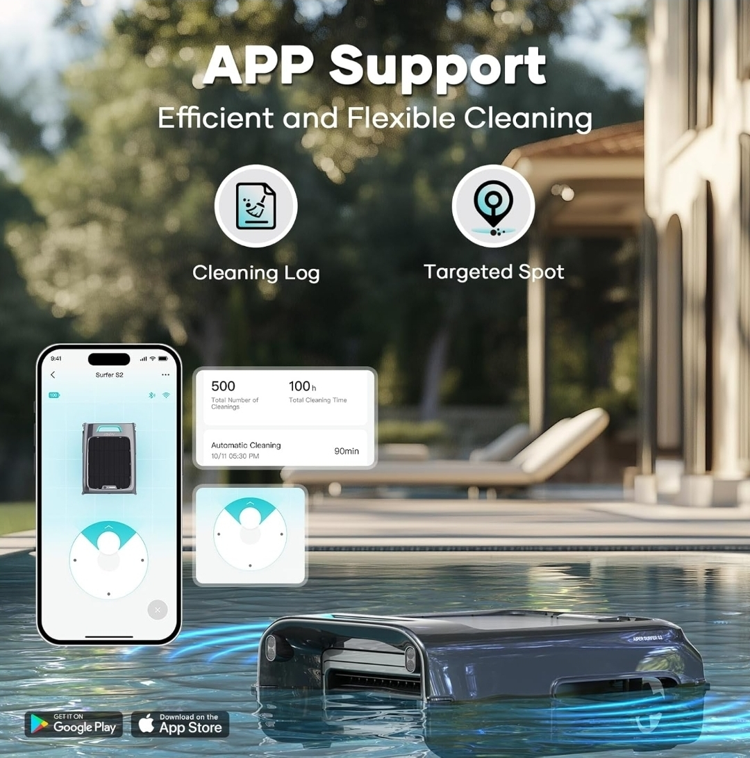 Aiper Surfer S1 Solar-Powered Automatic Pool Cleaner - photo 3