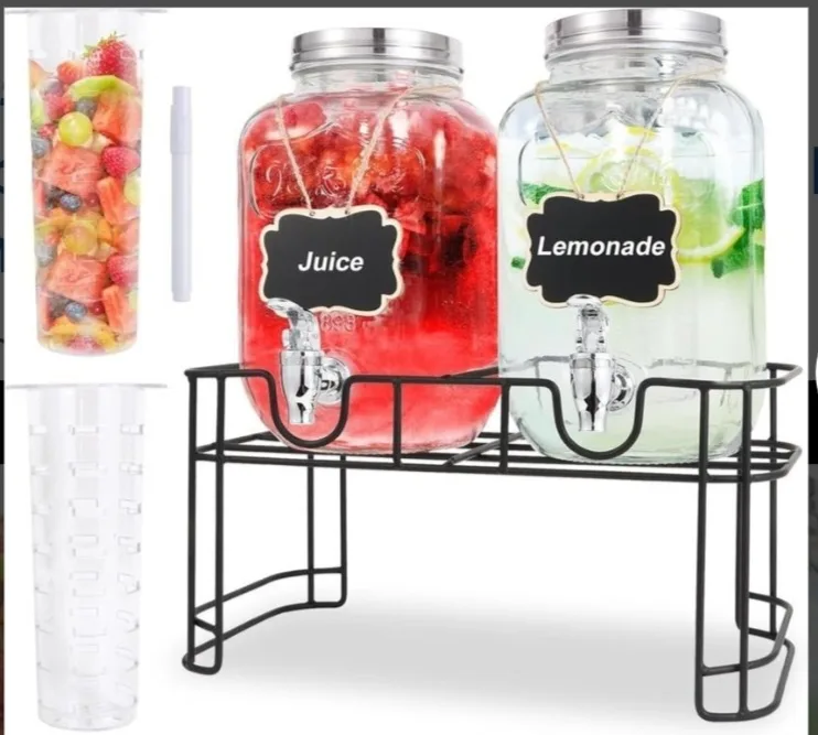 New Drink Dispenser (Set of 2) 3.8L/1 Gallon For Parties thumbnail