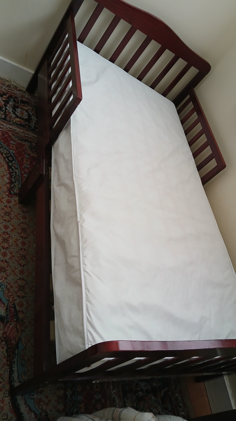 Toddler Bed with Rail