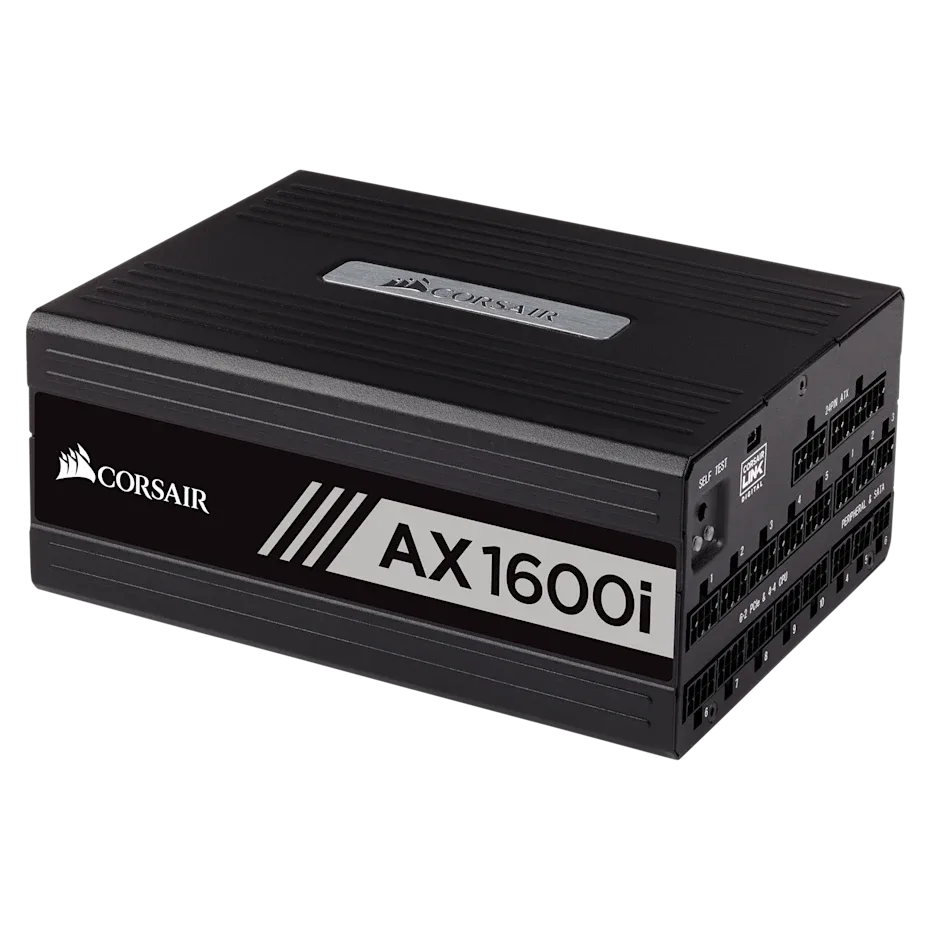 Corsair AX1600i 1600W 80+ Titanium Fully Modular Power Supply thumbnail