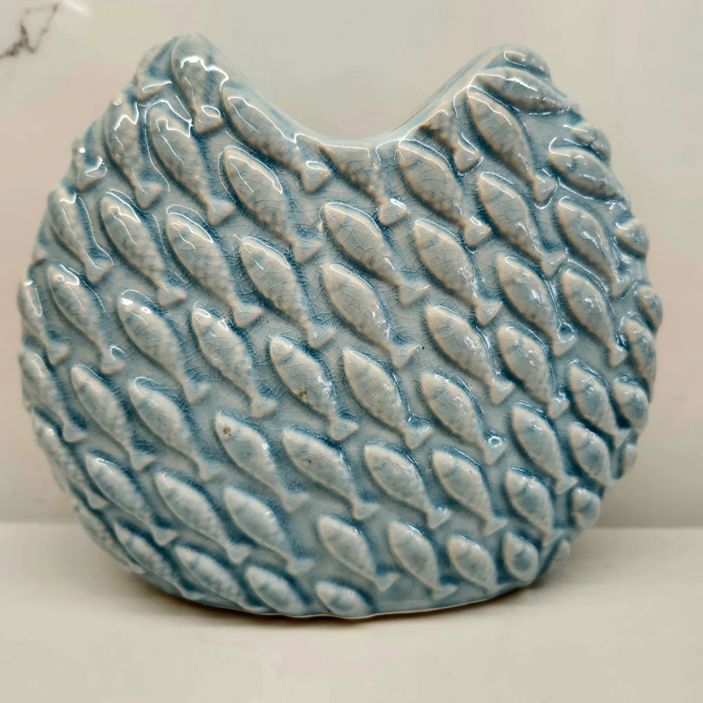 Unique Fish-Shaped Ceramic Vase thumbnail