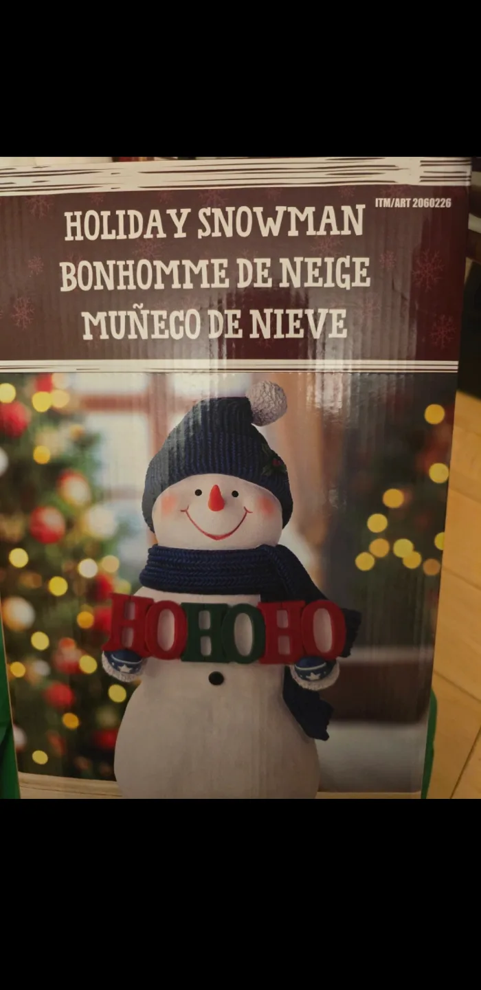 Holiday Snowman Figurine thumbnail