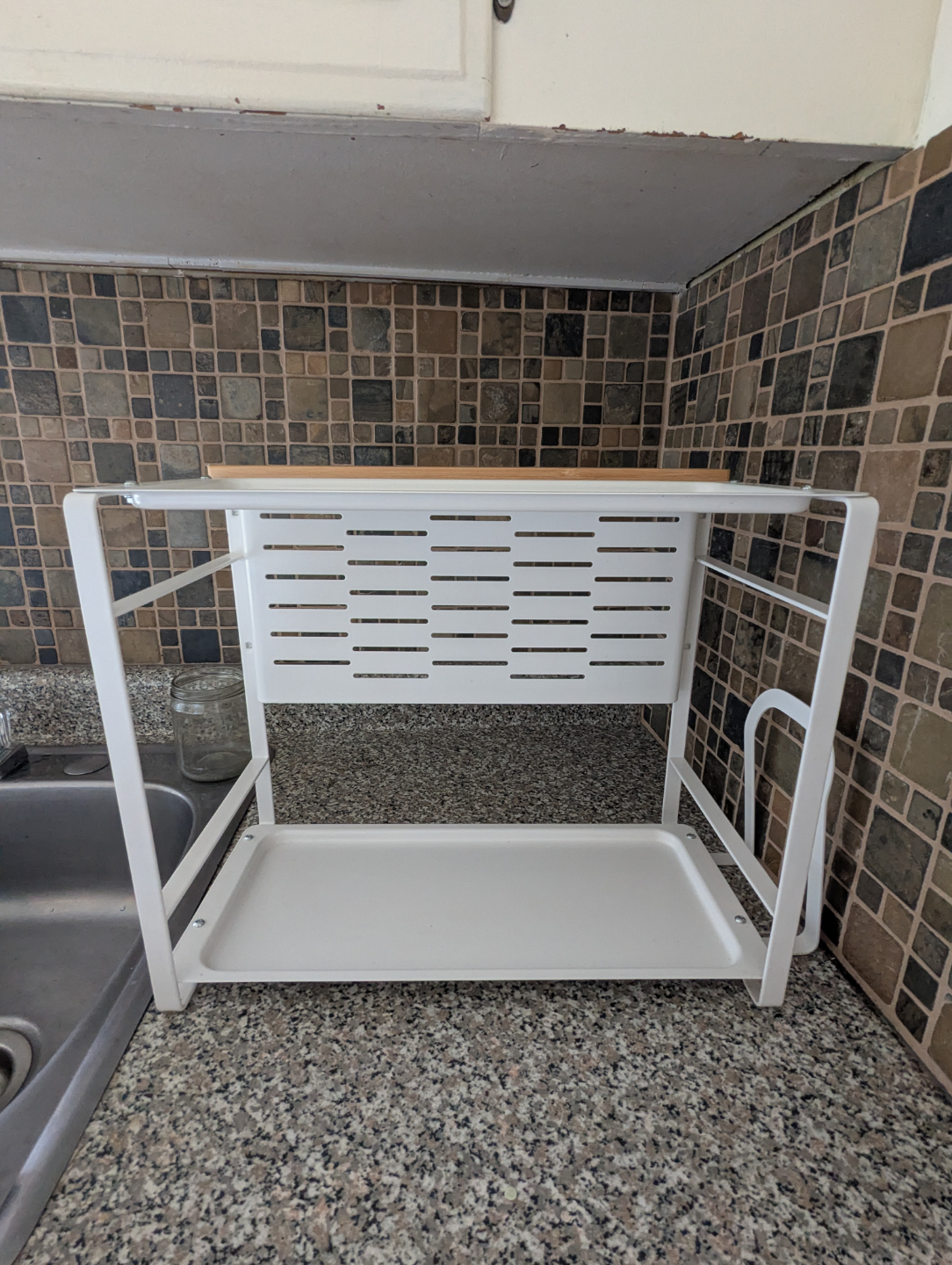 White Two-Tier Kitchen Organizer shelf