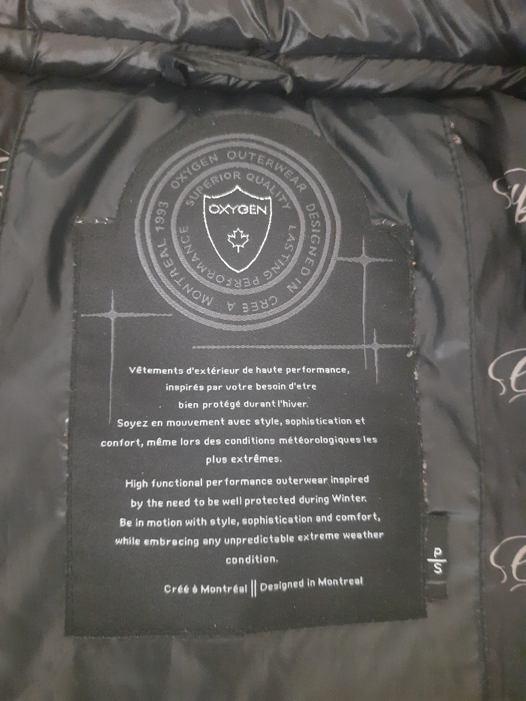 Oxygen Outerwear Black Down-Filled Puffer Coat - photo 2