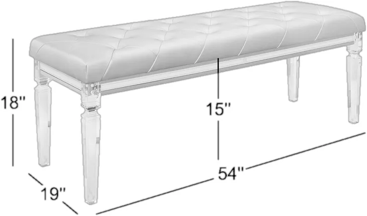 Brand New Lancaster Polyester Blend Upholstered Bench image indicator(4)