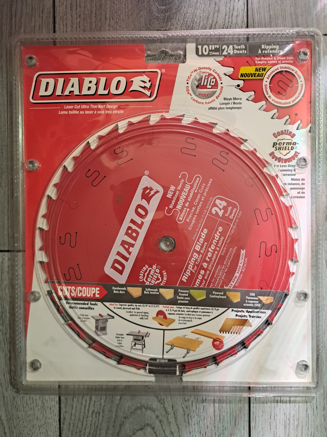 Diablo 10" 24 Tooth Ripping Blade - photo 2