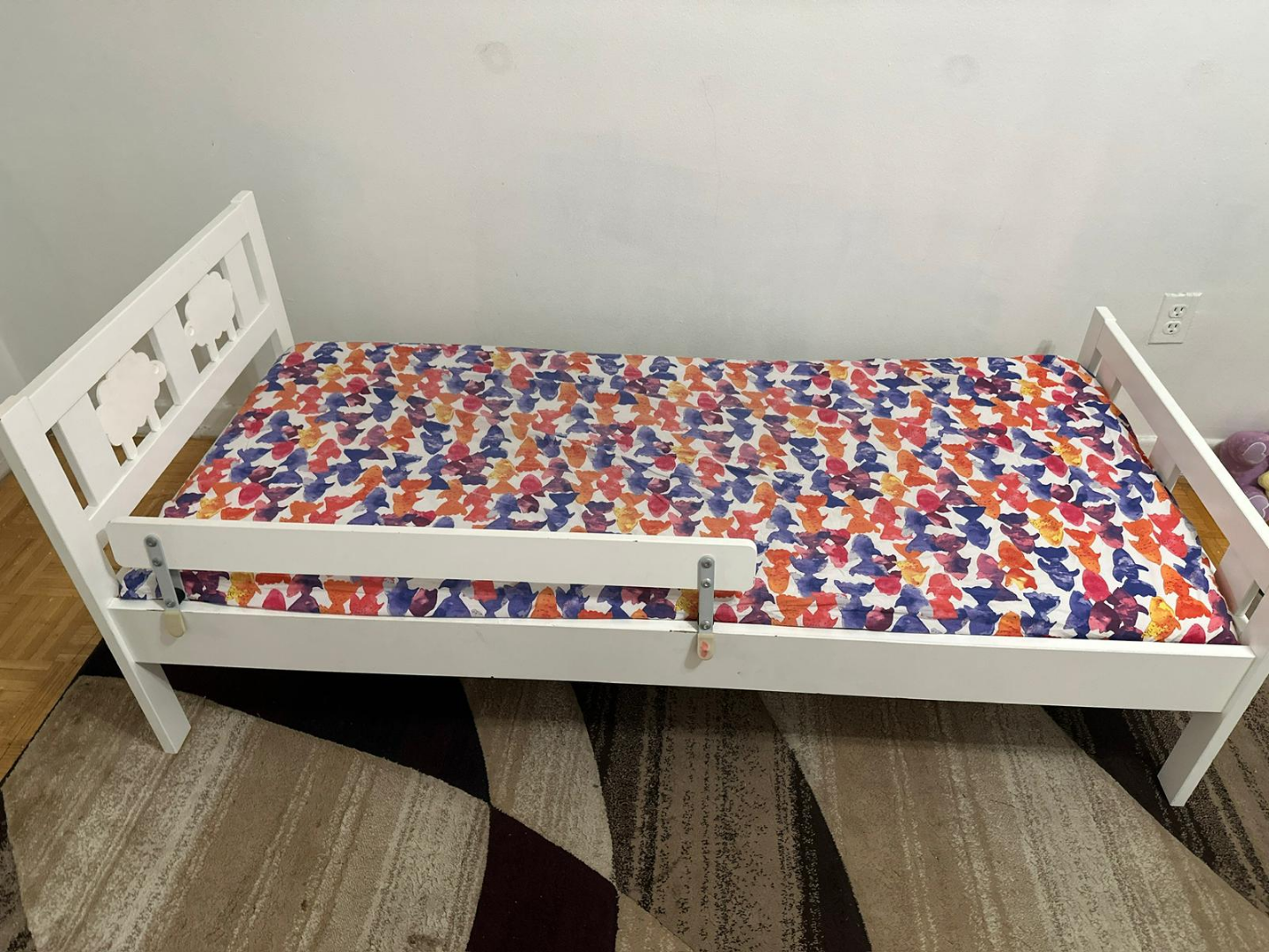 IKEA Toddler Bed with Guardrail
