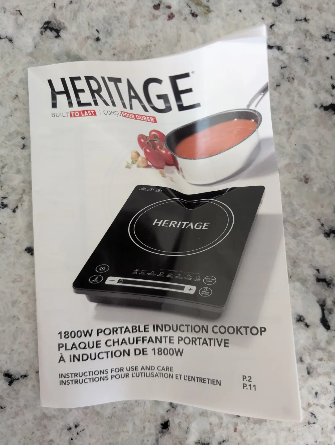 Heritage 1800W Portable Induction Cooktop image indicator(6)