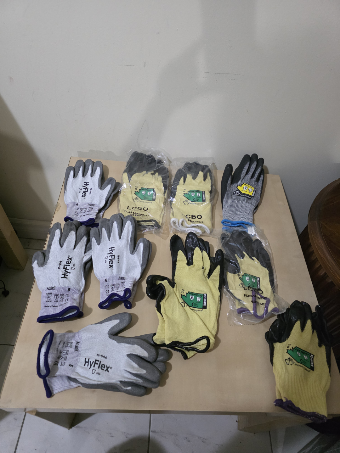 Bulk Lot of Ansell HyFlex Work Gloves
