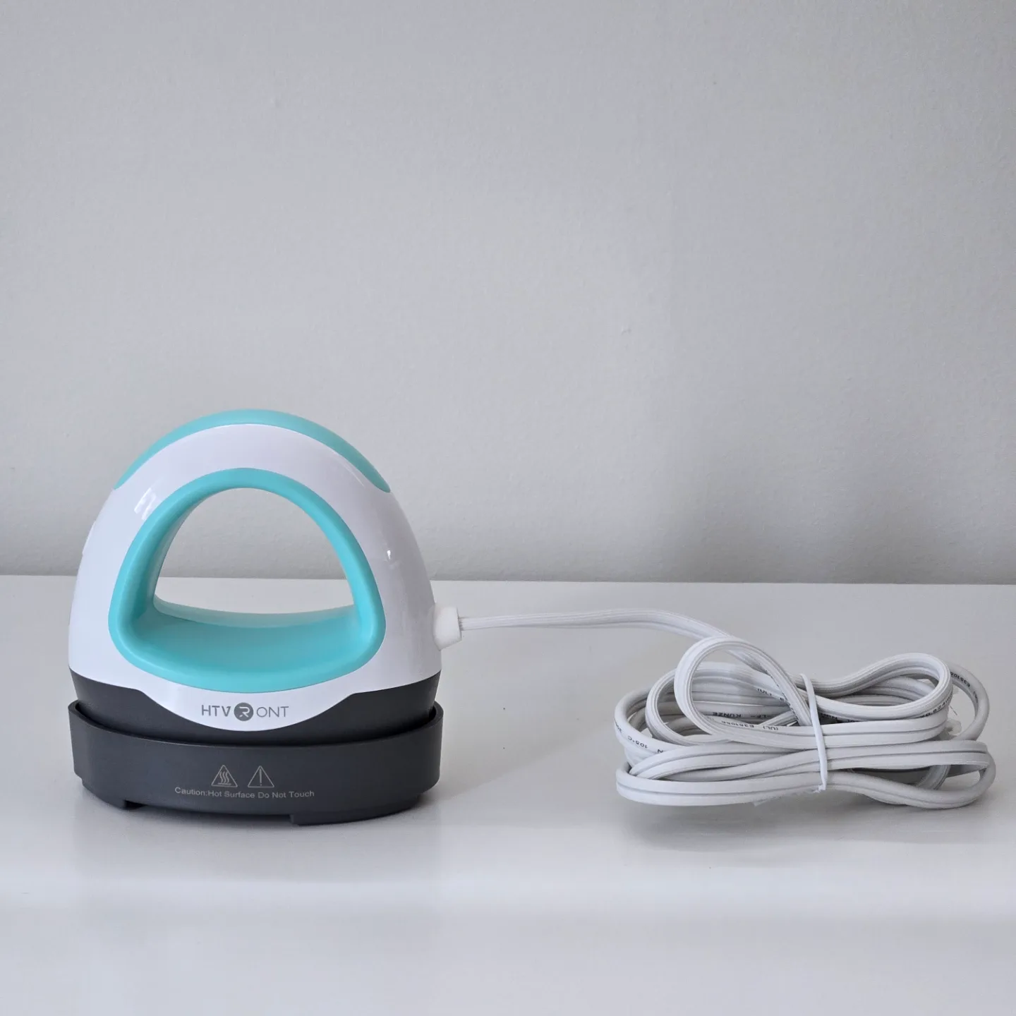 Mini heat press, small iron press for heating transfer (HTVRONT) thumbnail