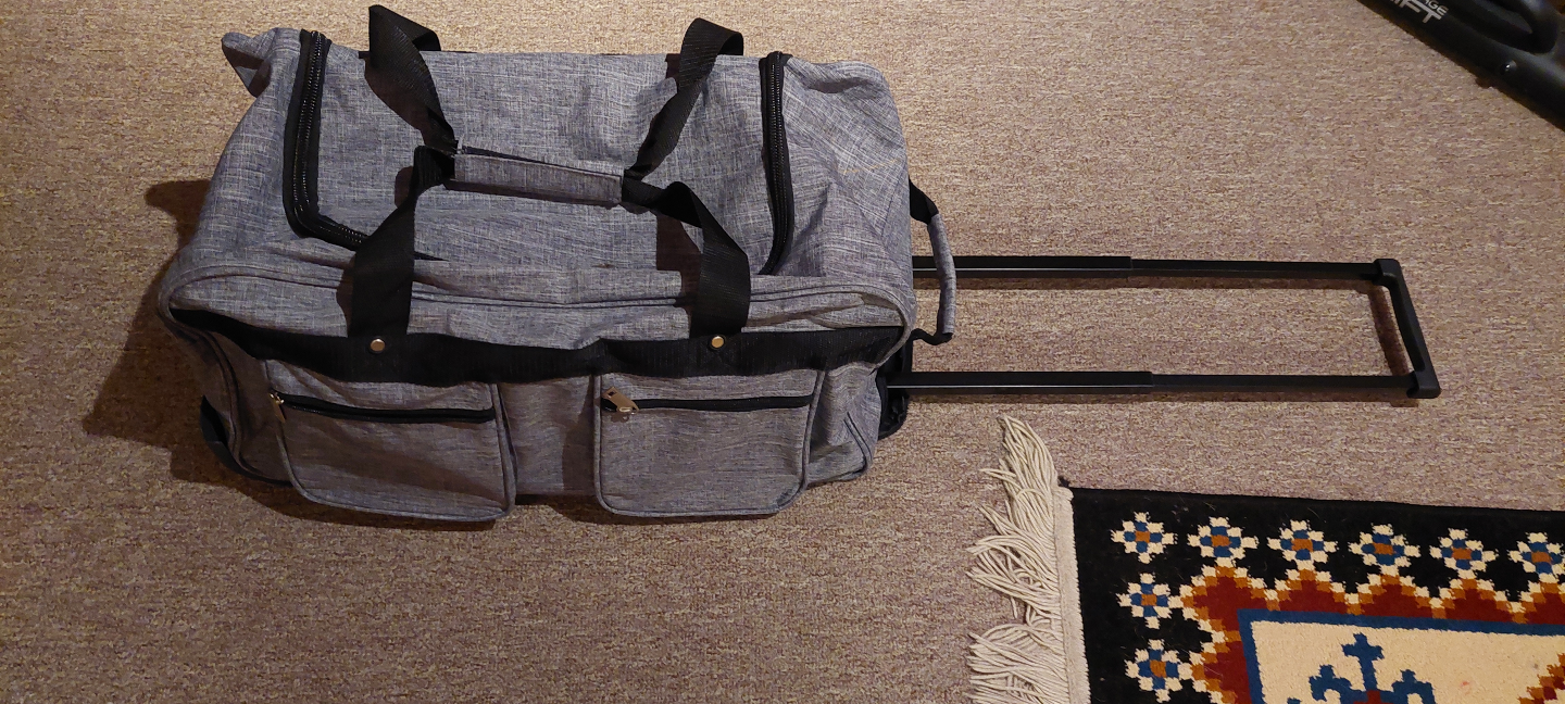 Grey Rolling Duffle Bag - photo 2