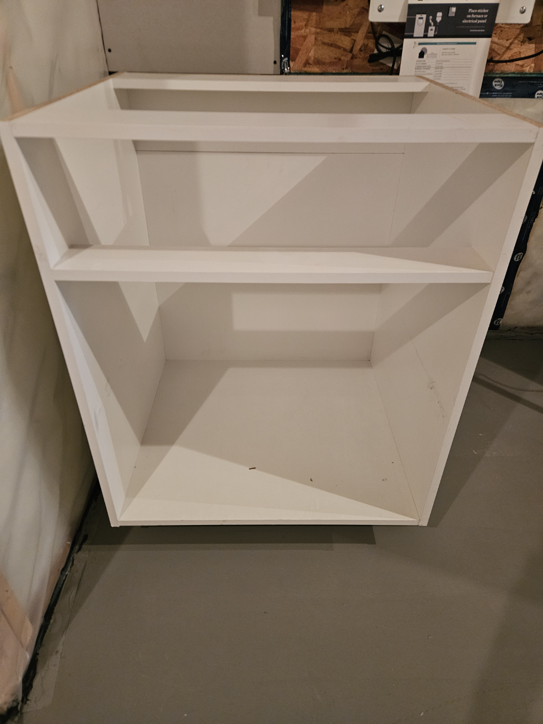 Unfinished White Kitchen Cabinet
