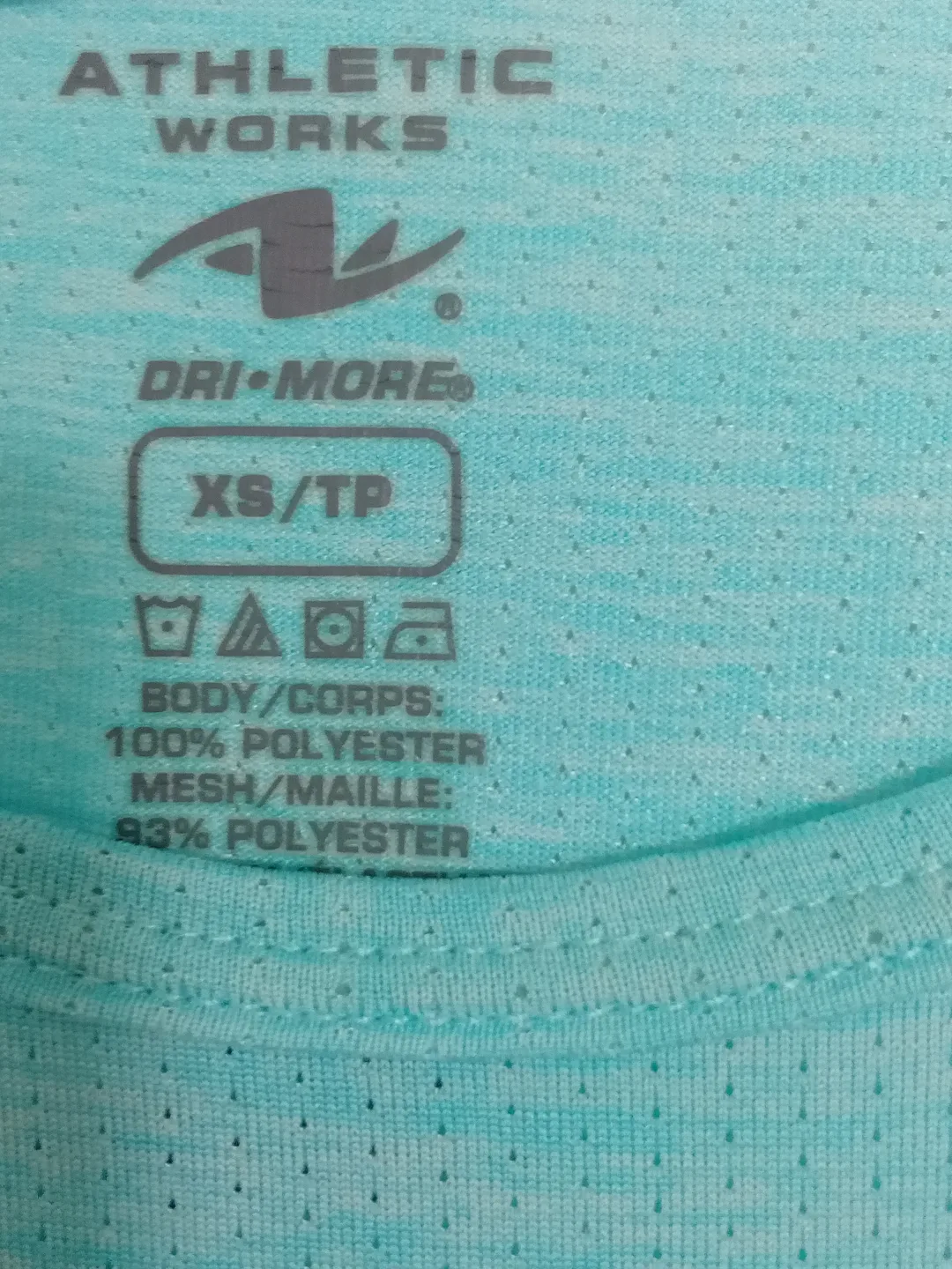 Athletic Works Dri-More Tech Women's XS Short Sleeve Shirt image indicator(2)