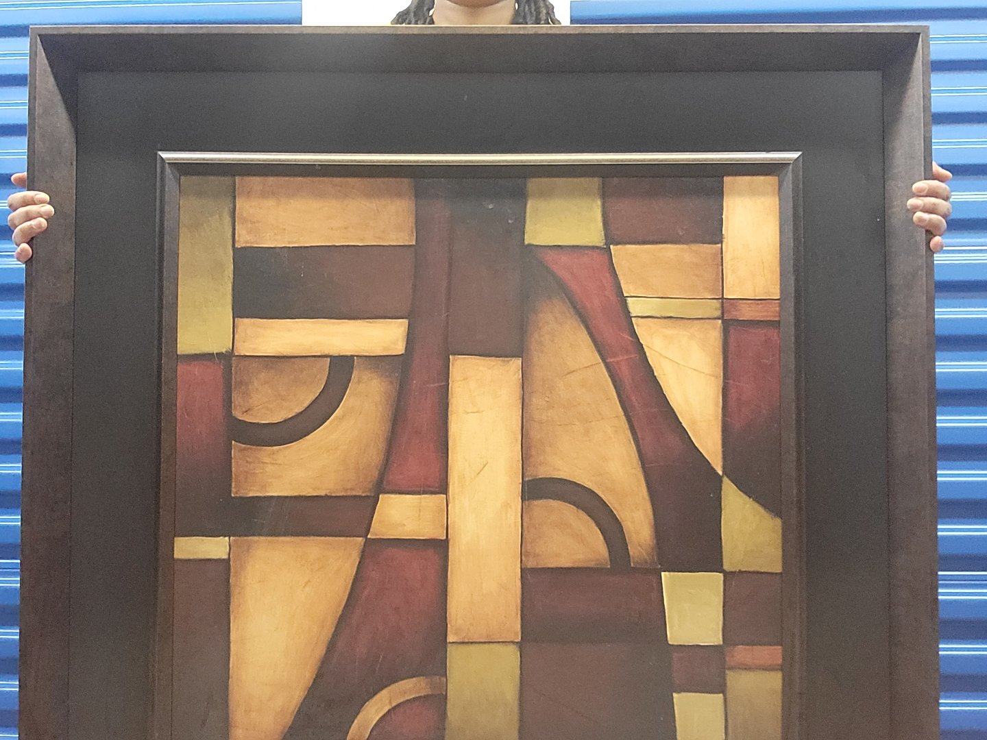 Large Framed Abstract Art Print
