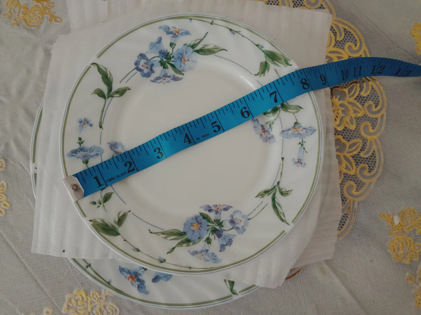 Set of 8 Corelle set Salad Plates& dinner plates 🧡 thrifty pick image indicator(2)