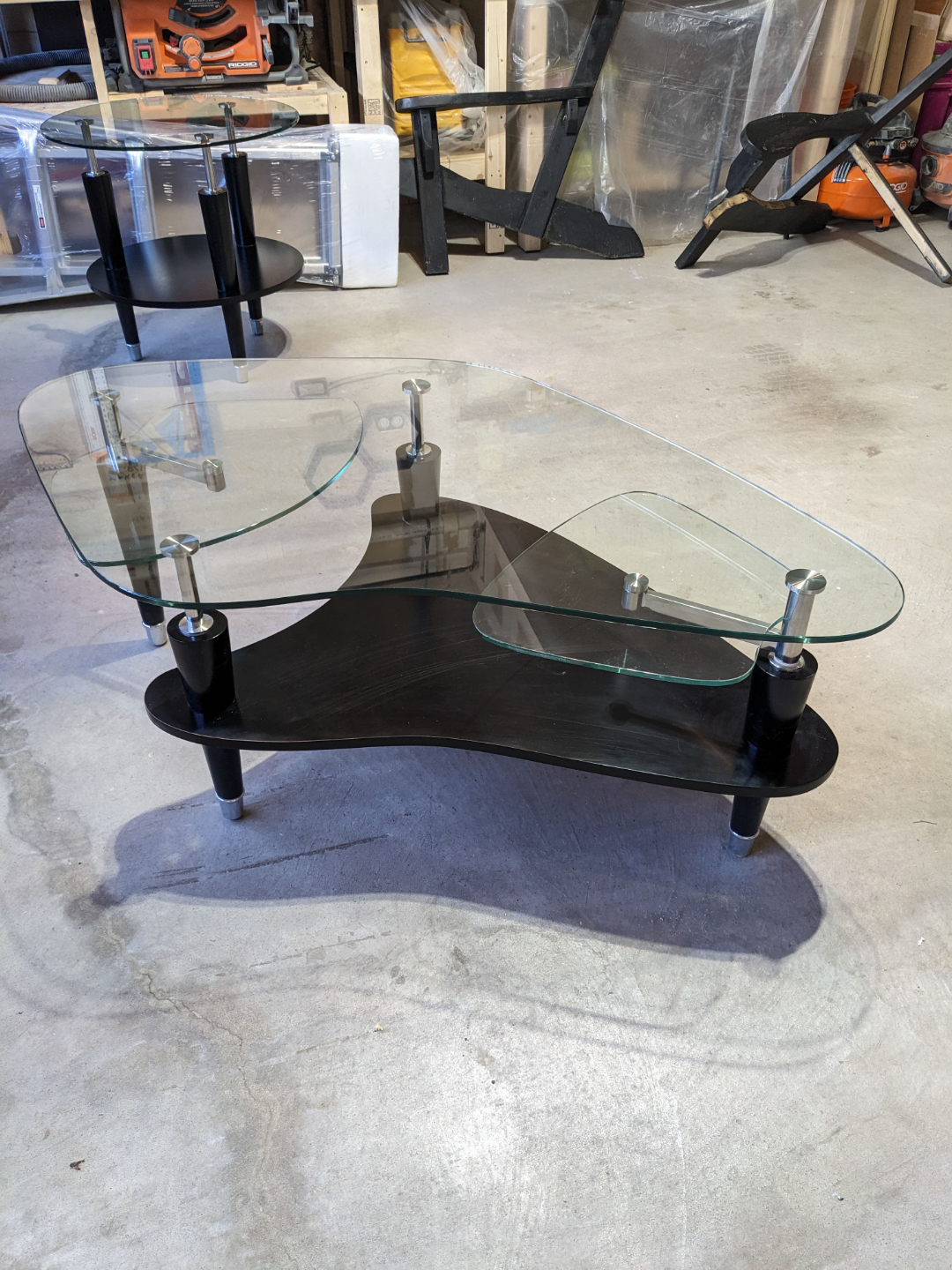 Mid-Century Modern Glass Coffee Table