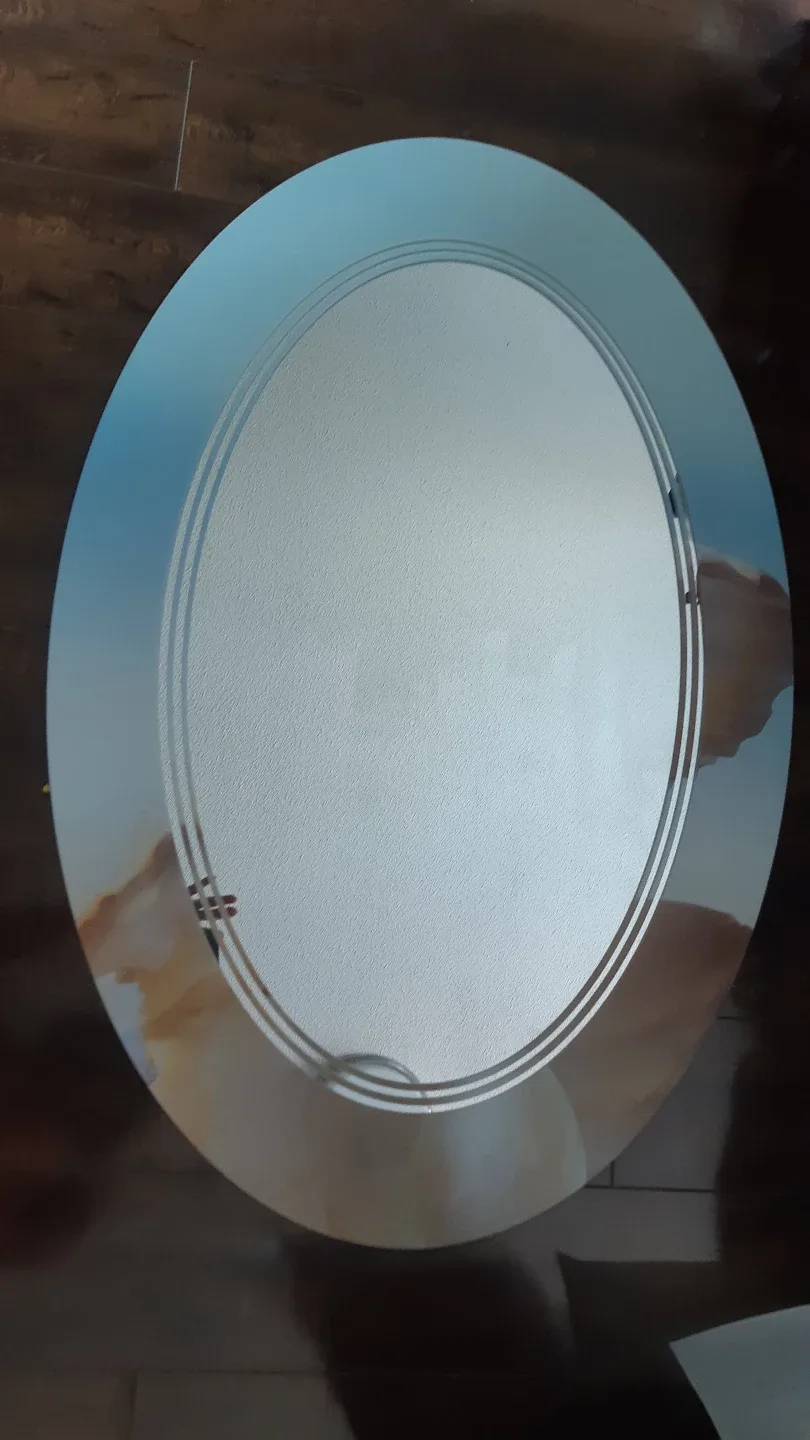 Oval Wall Mirror with Bevelled edge image indicator(2)