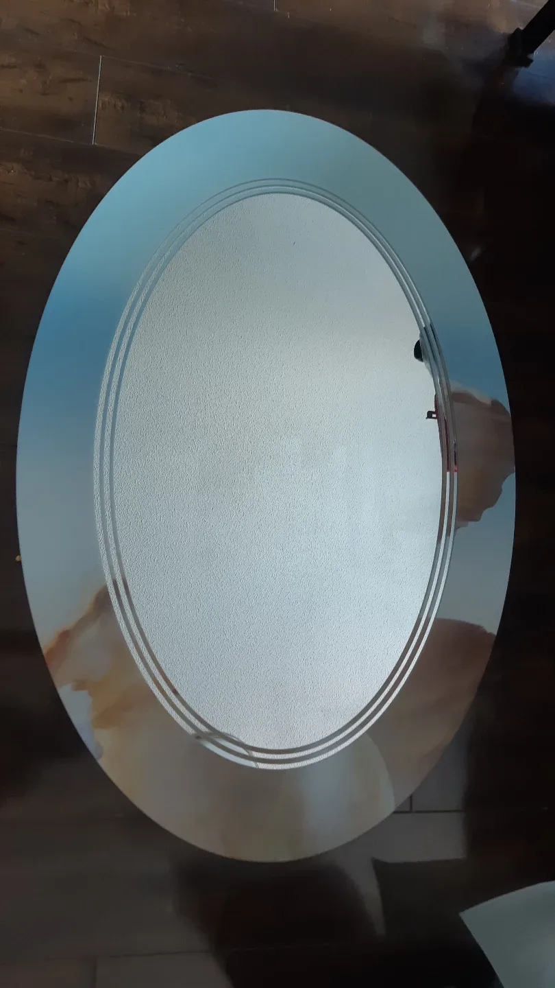 Oval Wall Mirror with Bevelled edge image indicator(4)