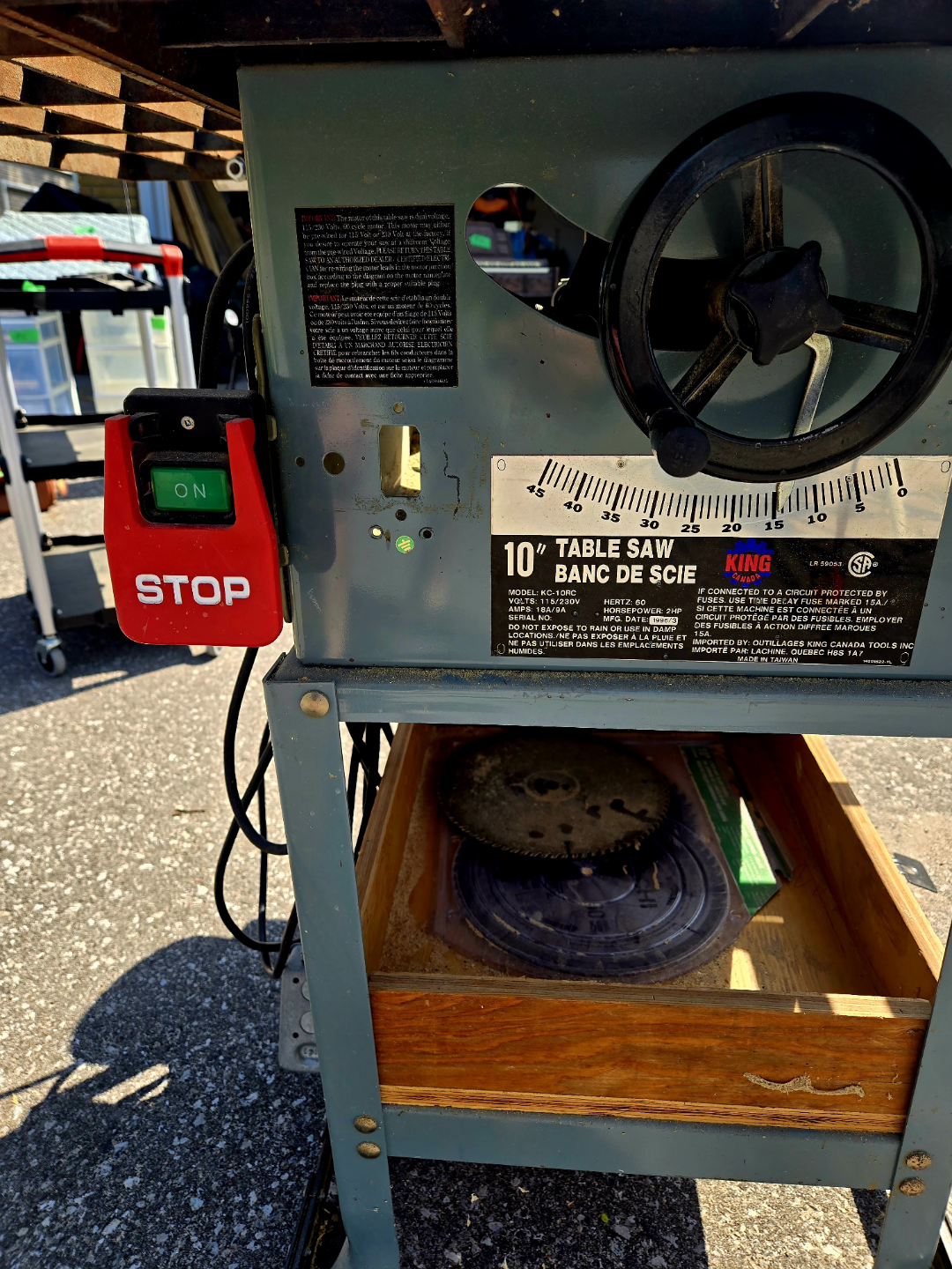 KING 10" Table Saw