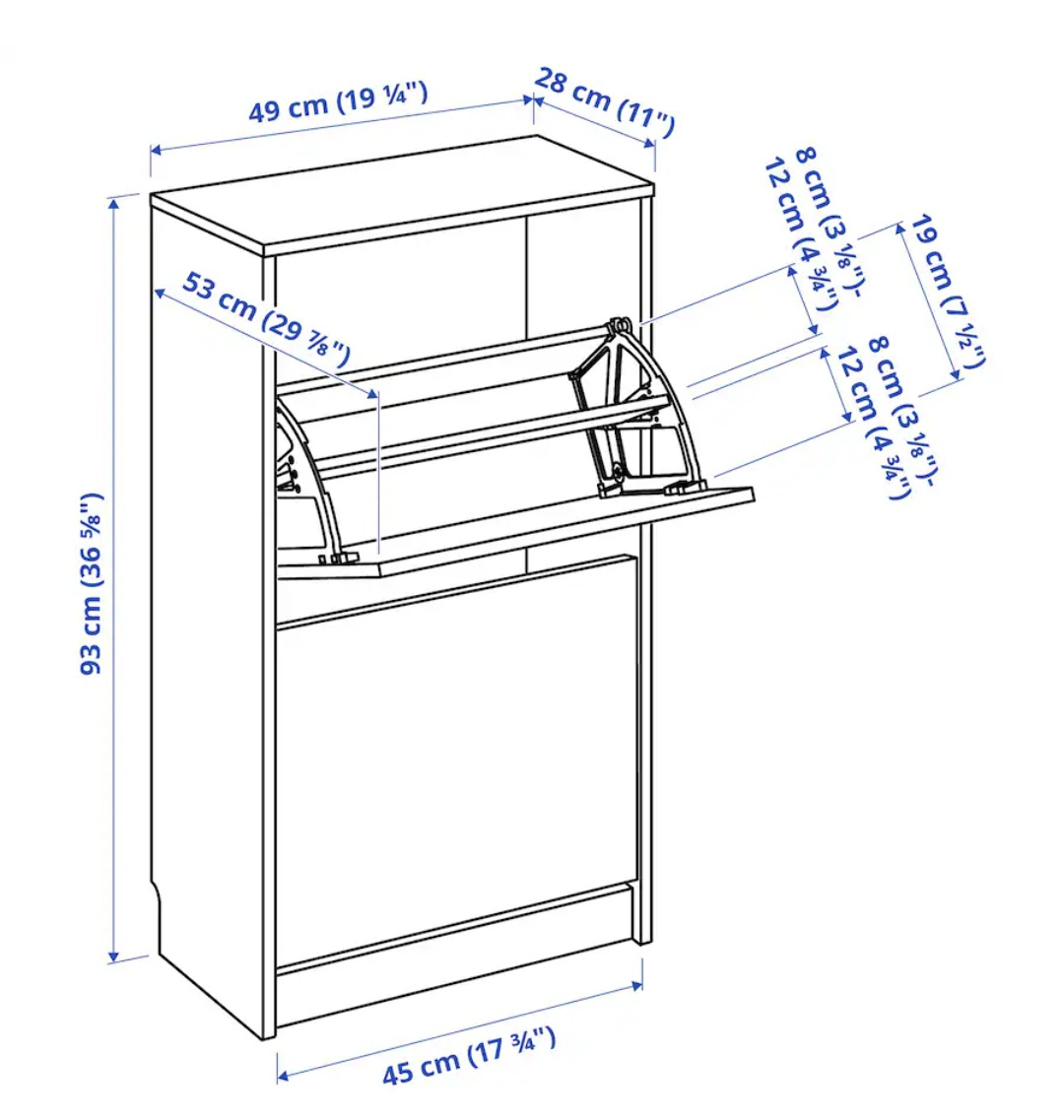 IKEA BISSA Shoe Cabinet - photo 2