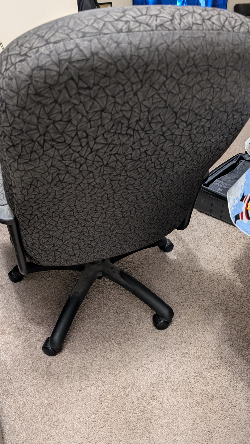 Used Office Chair - Grey Fabric - photo 3