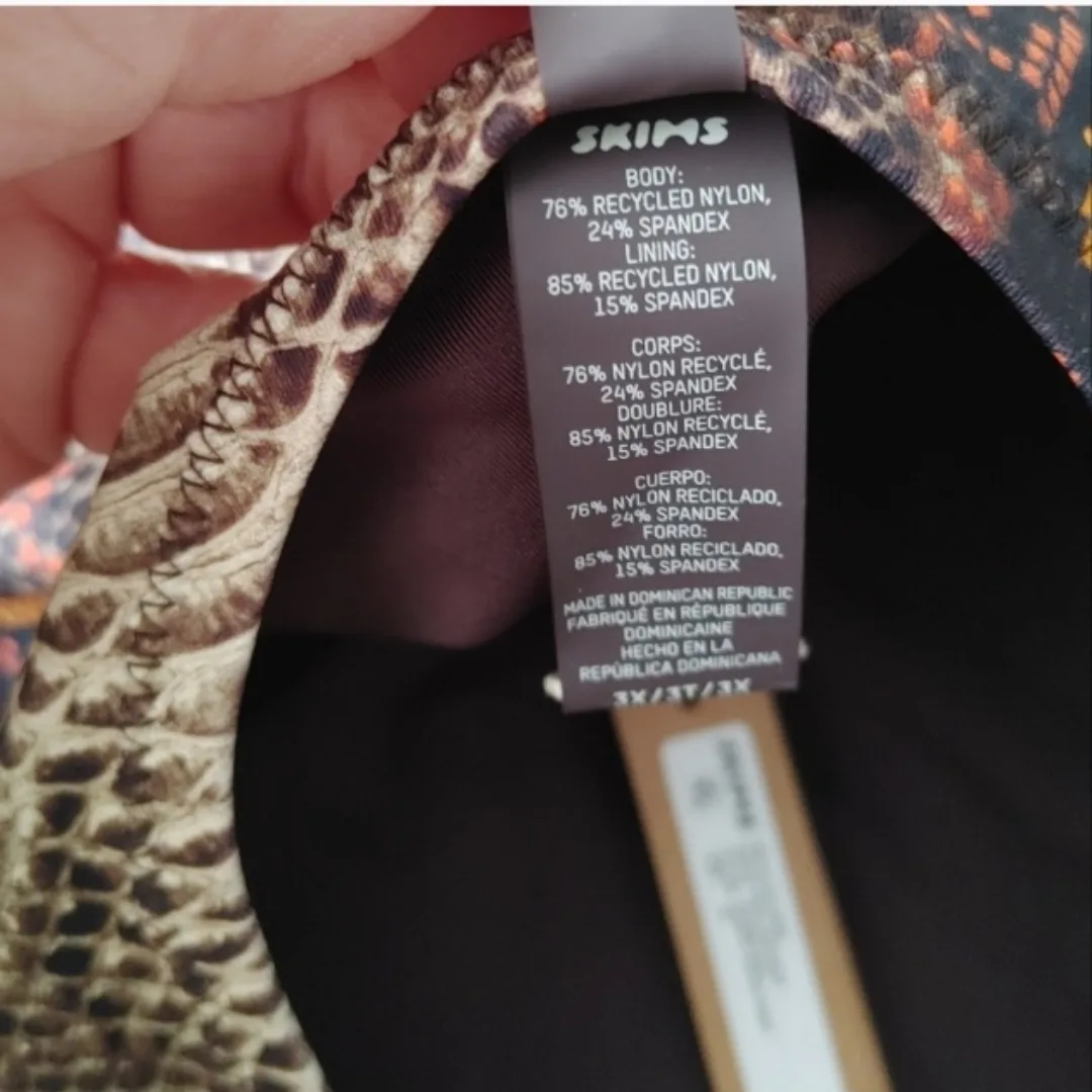 SKIMS Desert Snakeskin Print One Piece Swimsuit image indicator(5)